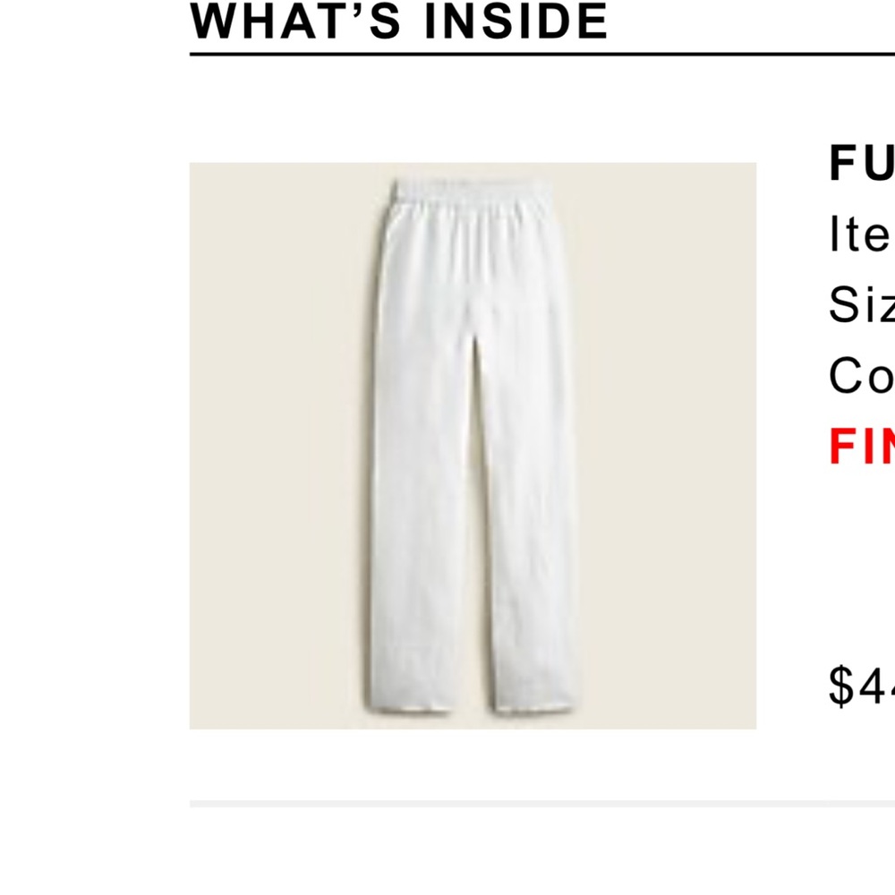 J. Crew Full Length Linen Blend Pants 6